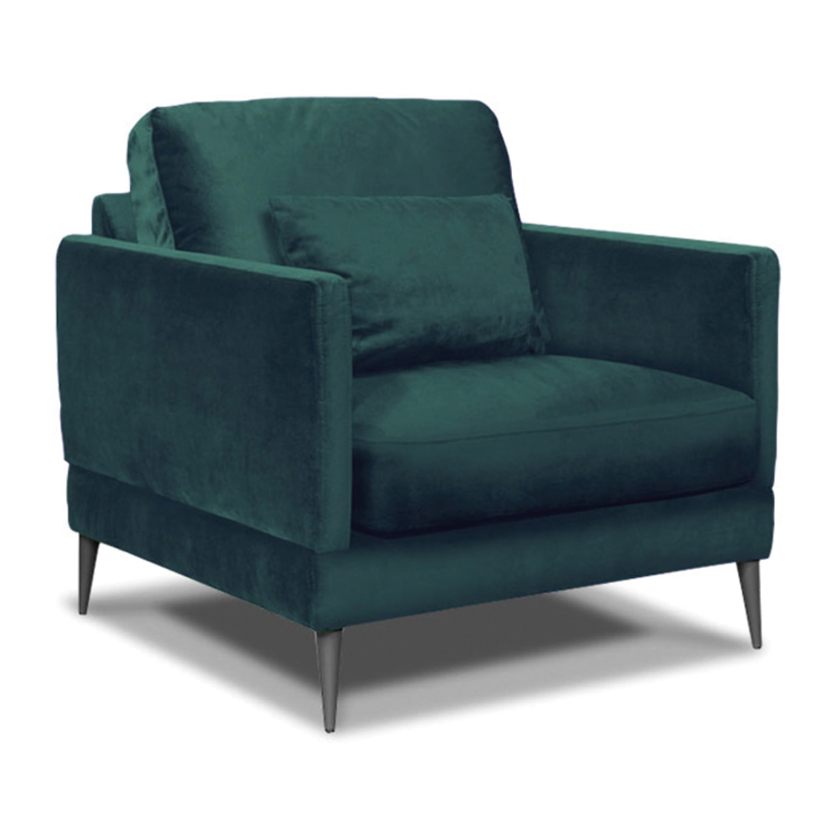 Fauteuil Splendido Tissu bleu - 1 Place