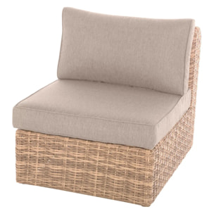 Chauffeuse de jardin "Mooréa" savana aluminium traité époxy