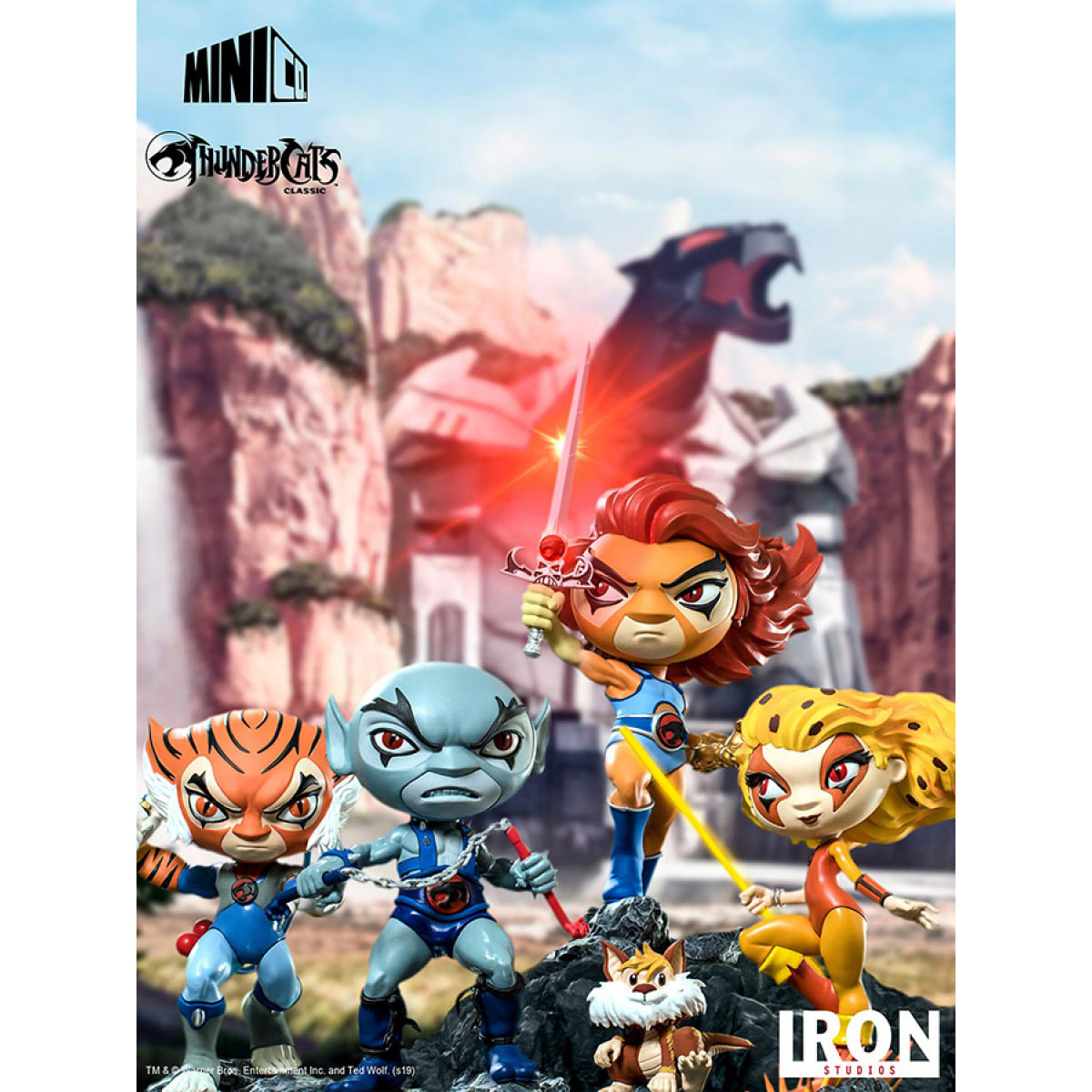 IRON STUDIO THUNDERCATS PANTHRO MINICO FIGURA