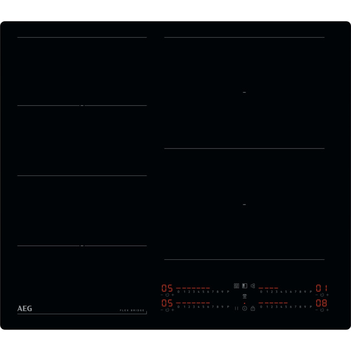 AEG Placa de inducción Serie 6000 Flex Bridge de 60 cm TI64IG00IB