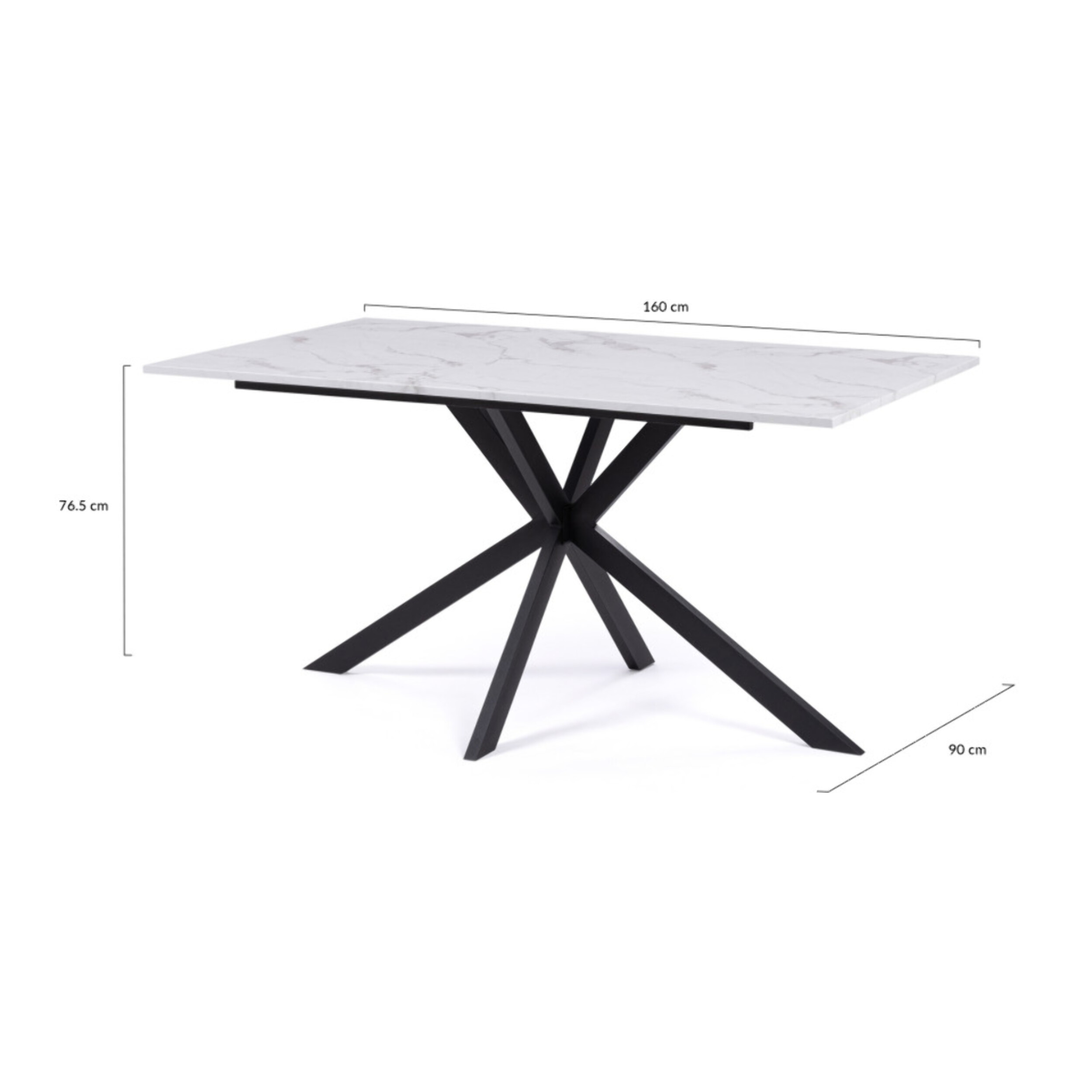 Table repas Glam 160 cm