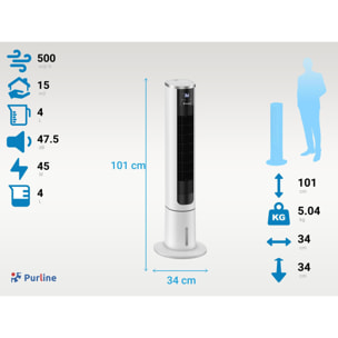 Refroidisseur évaporatif à tour numérique avec ouverture par le haut