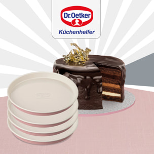 Set 4 moules pour gâteaux à étages 17 cm Dr. Oetker Rétro