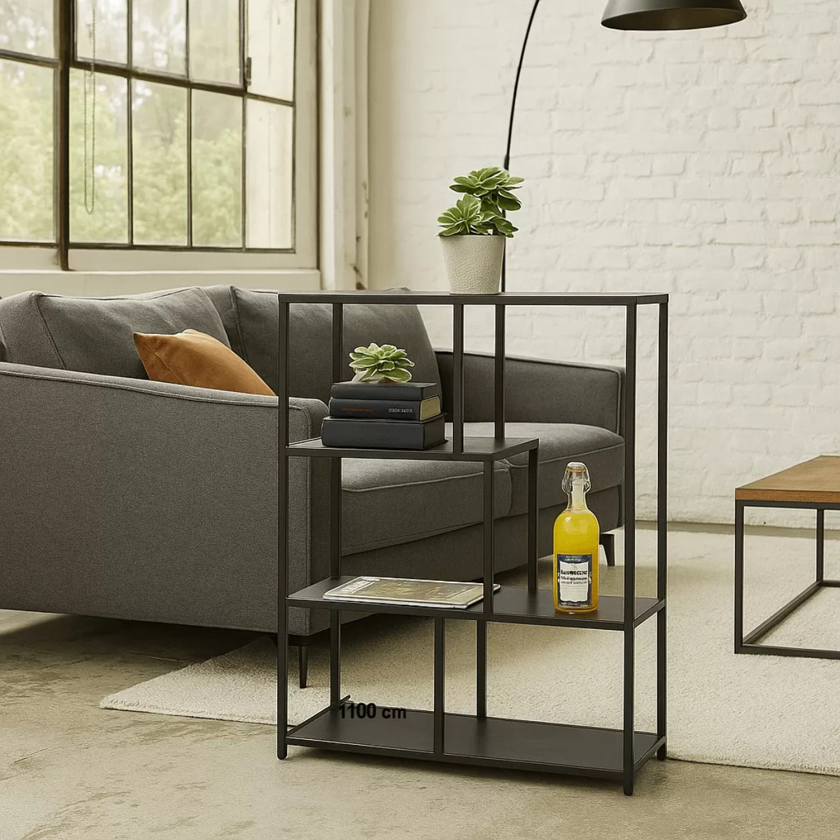 Étagère Loftie 100x77cm noire Kare Design