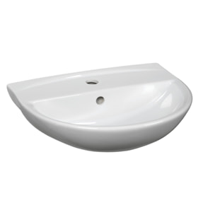 Lavabo S-Line Pro 49,5x38,5 cm trou central pour robinet (SIKOSSLPRO5038)