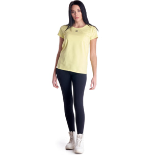 Camiseta básica mujer manga corta cuello redondo