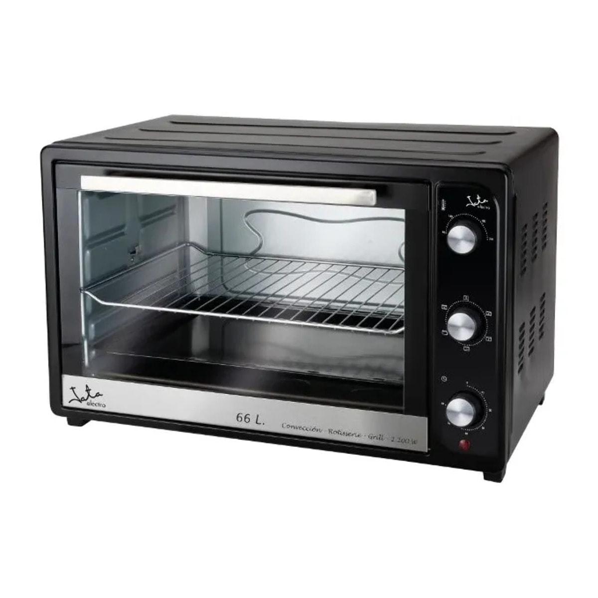 Horno de sobremesa JATA HN966 de 66 litros. 4 funciones: rotisserie, horno, grill y convección