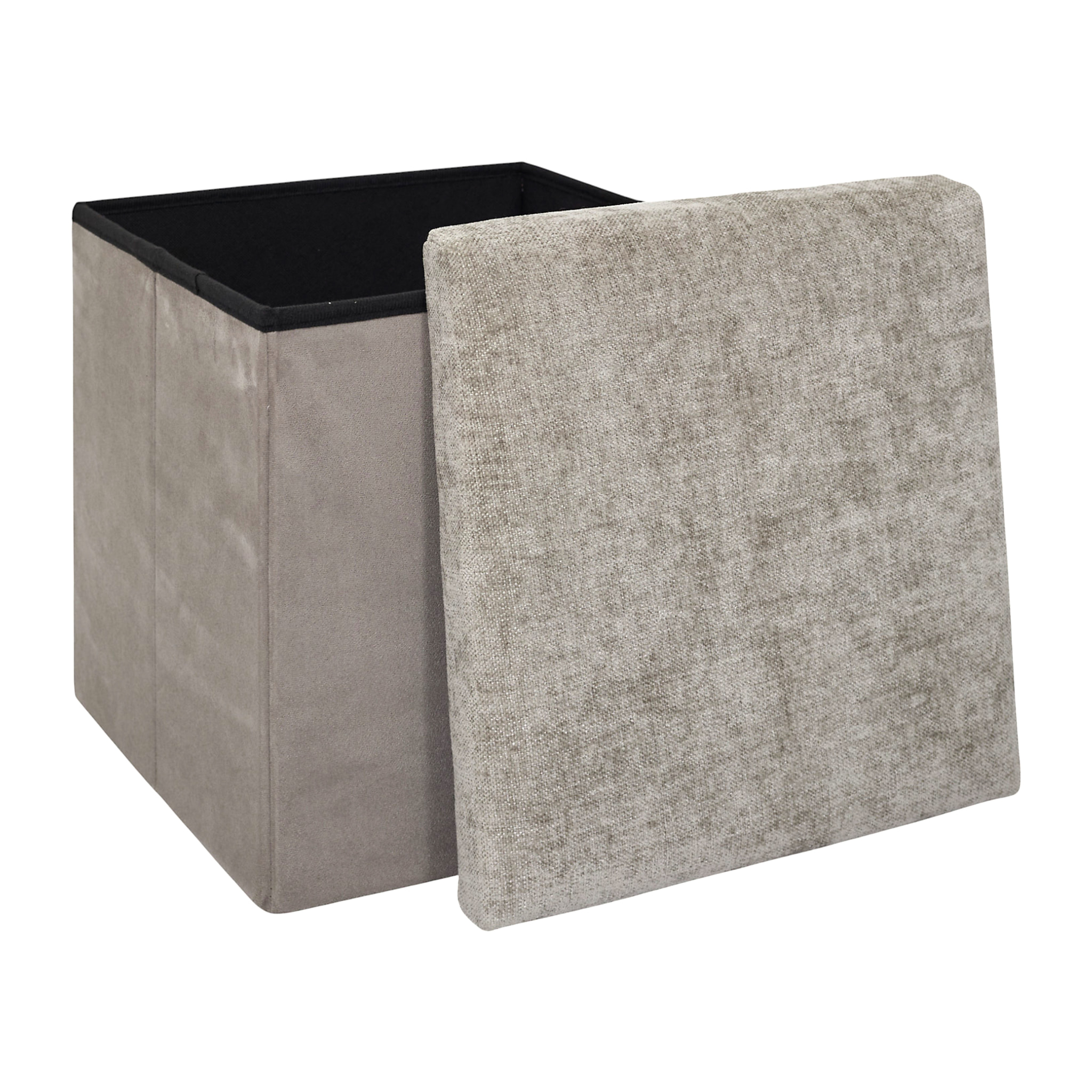 Coffre Pouf Pliable Emilia Marron