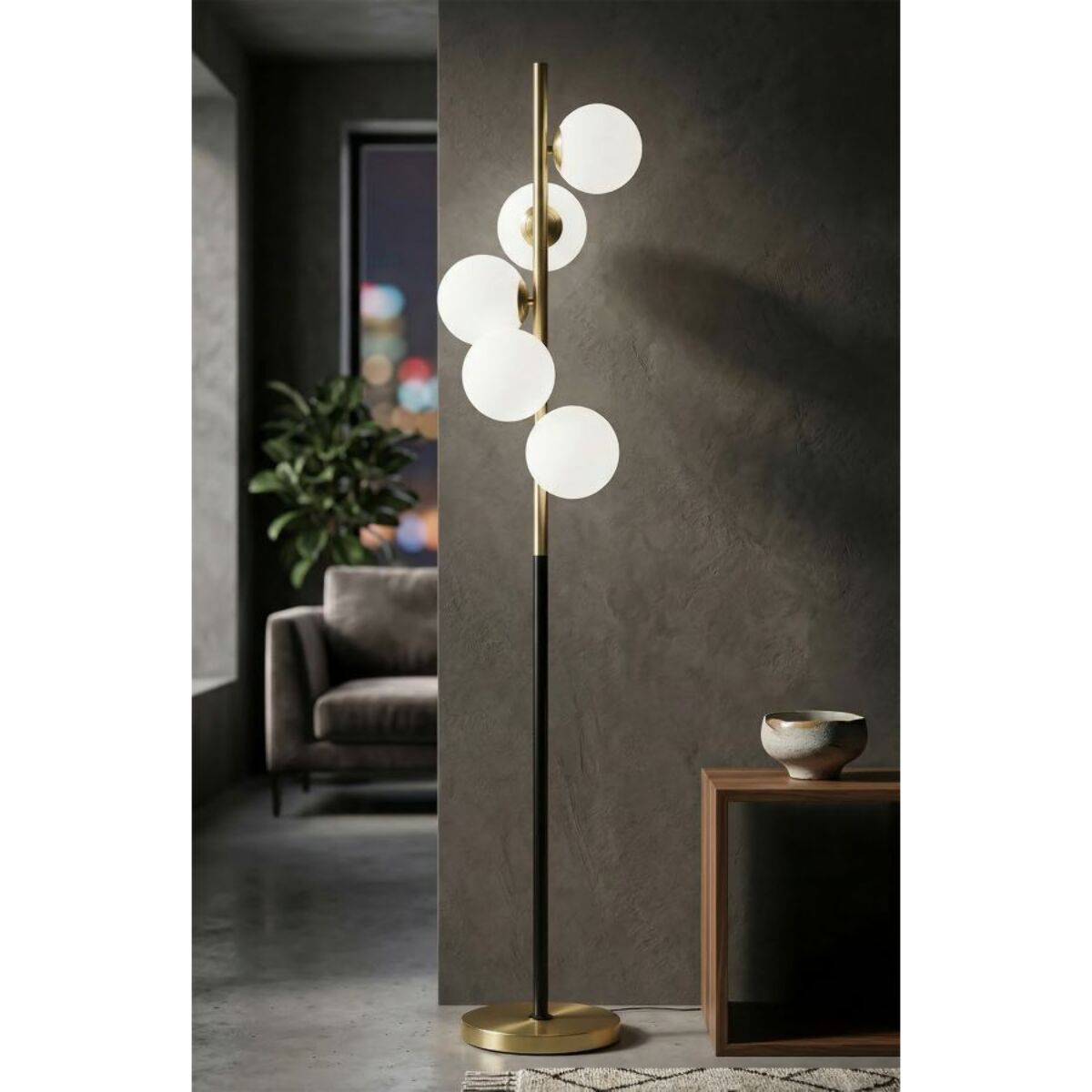 LAMPADA DA TERRA GLAMY DARK CM Ø 30x160