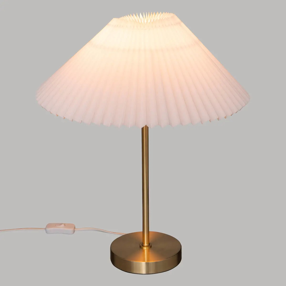 Lampe "Jiling" en métal H47cm blanc