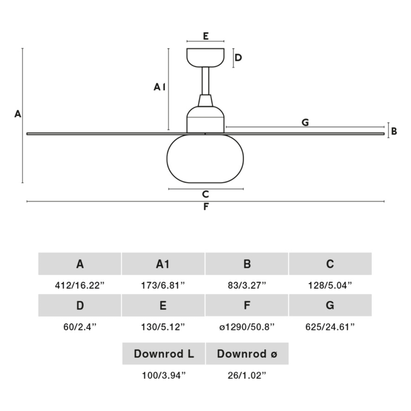 PALMA M Ventilatore a soffitto  marrone IP44 E27