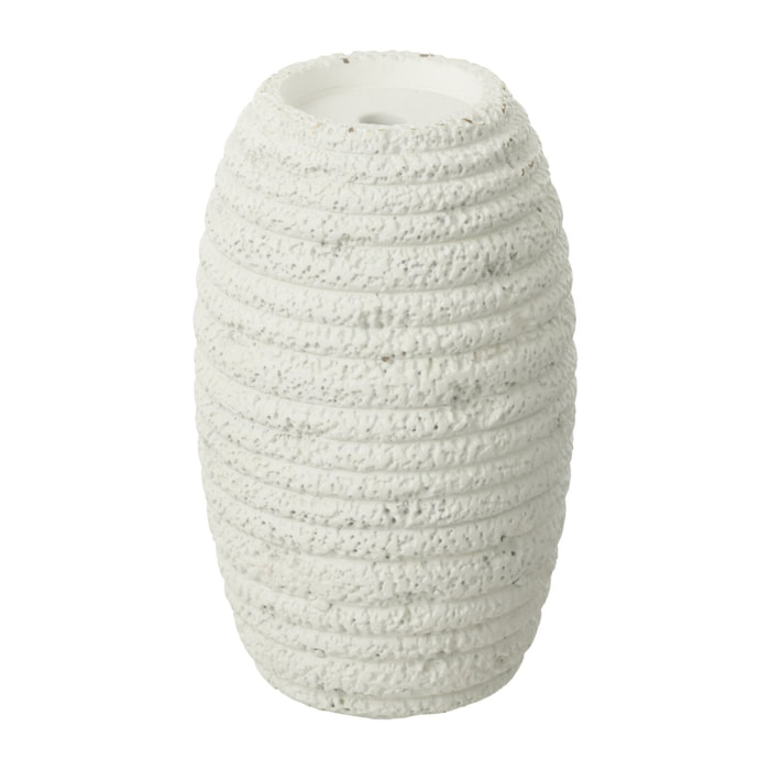 J-Line Chandelier Creta Etroit Ciment Blanc