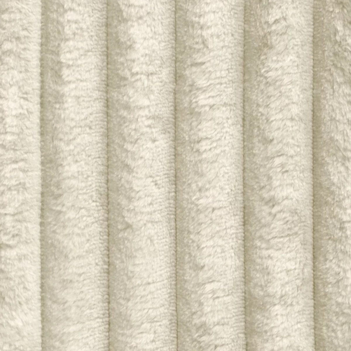 CAMELIA - Canapé 3 places en velours côtelé épais beige