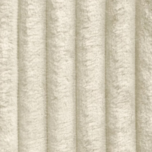 CAMELIA - Canapé 3 places en velours côtelé épais beige