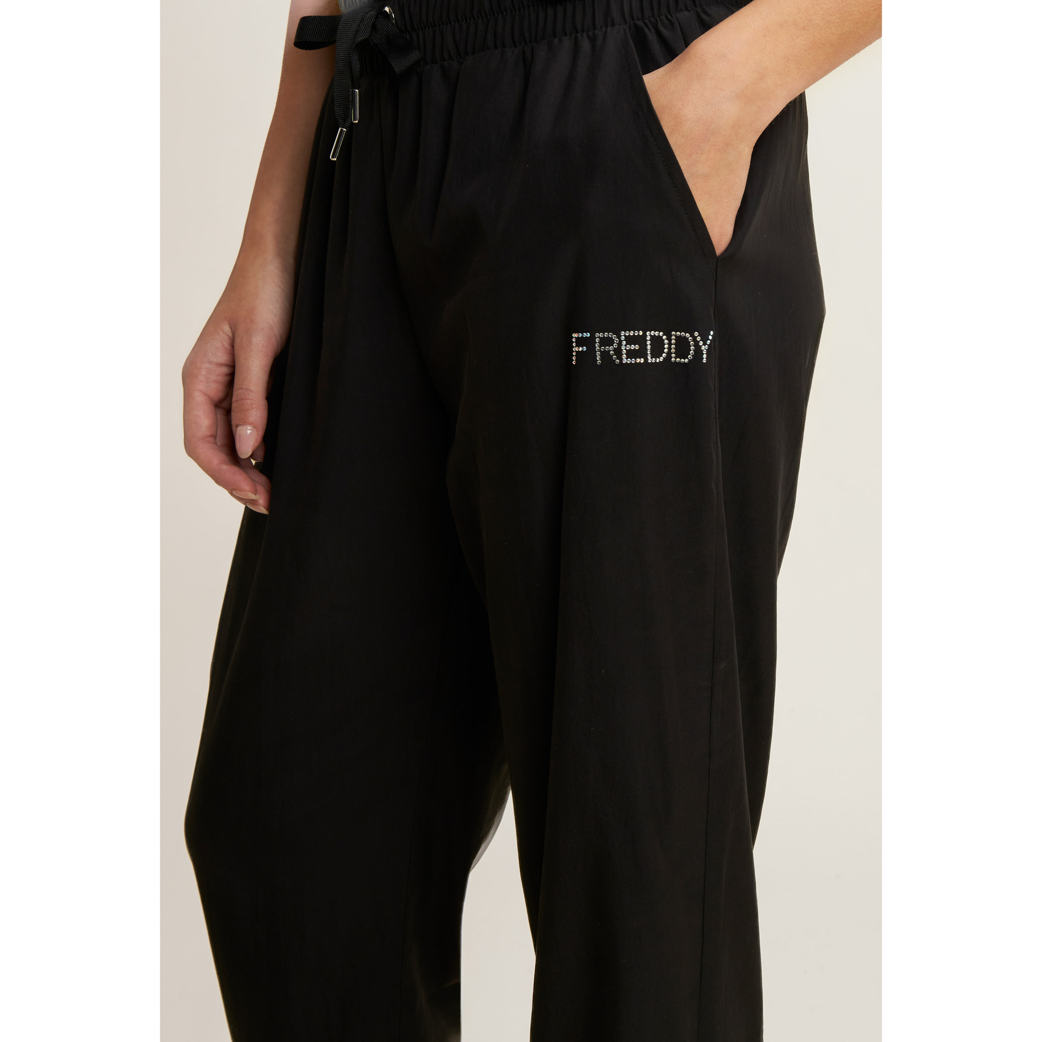 Pantaloni Sportivi finish setoso con Fondo Aderente