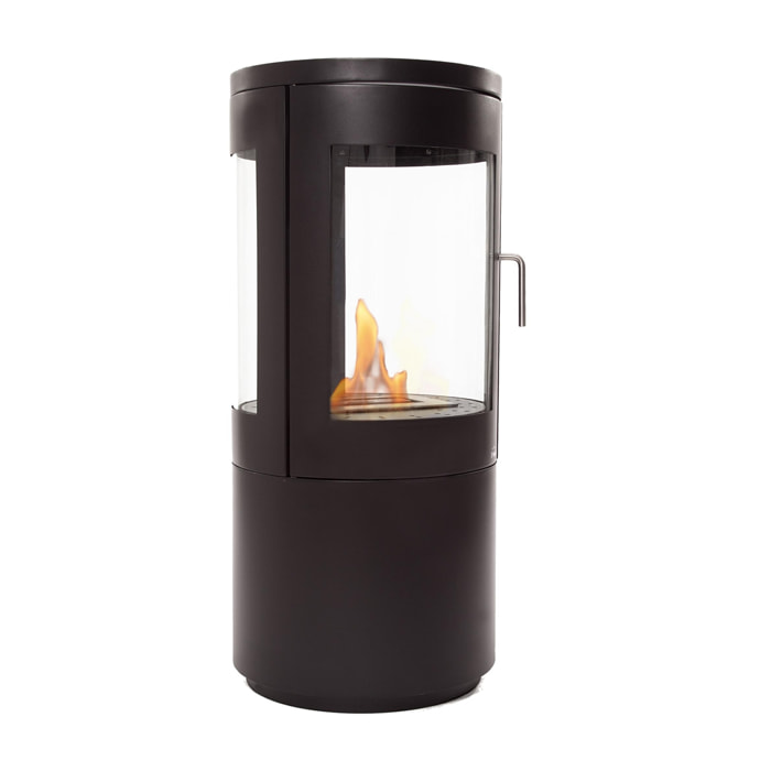 Poêle à éthanol 3kW en acier noir