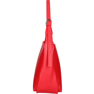 Borsa a spalla da donna - Modello False - Misto pelle e tessuto - 31.0 x 26.0 x 14.0 cm