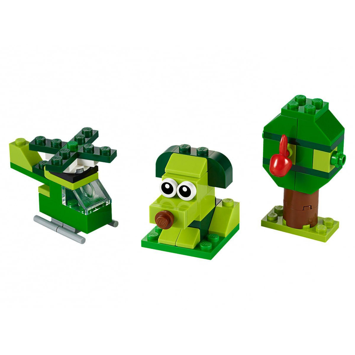 LEGO CLASSIC 11007 - SET MATTONCINI VERDI CREATIVI