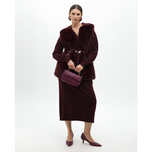 Vestito Dritto a Maglia Colletto Polo