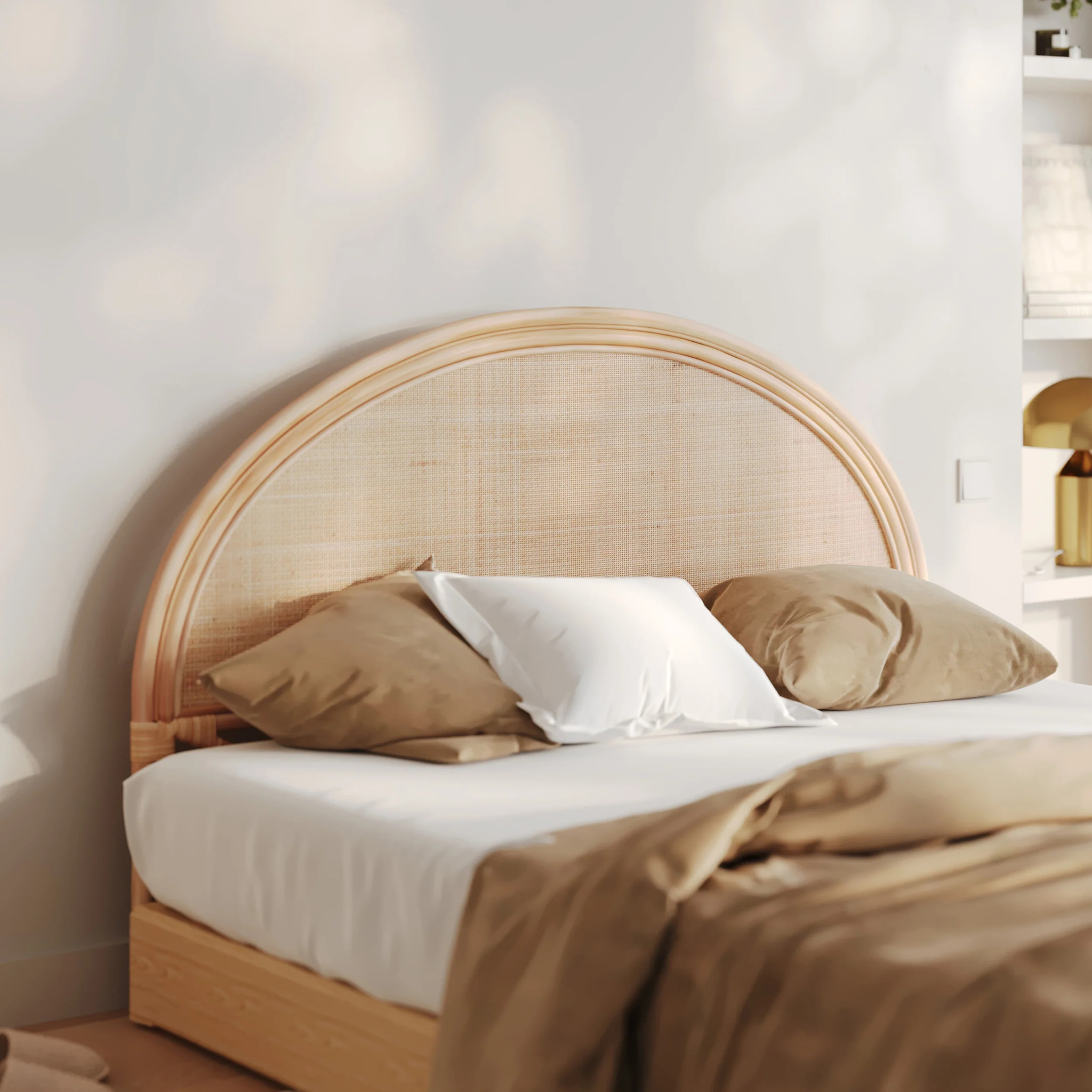 Tête de lit en rotin naturel 160 cm - Madya