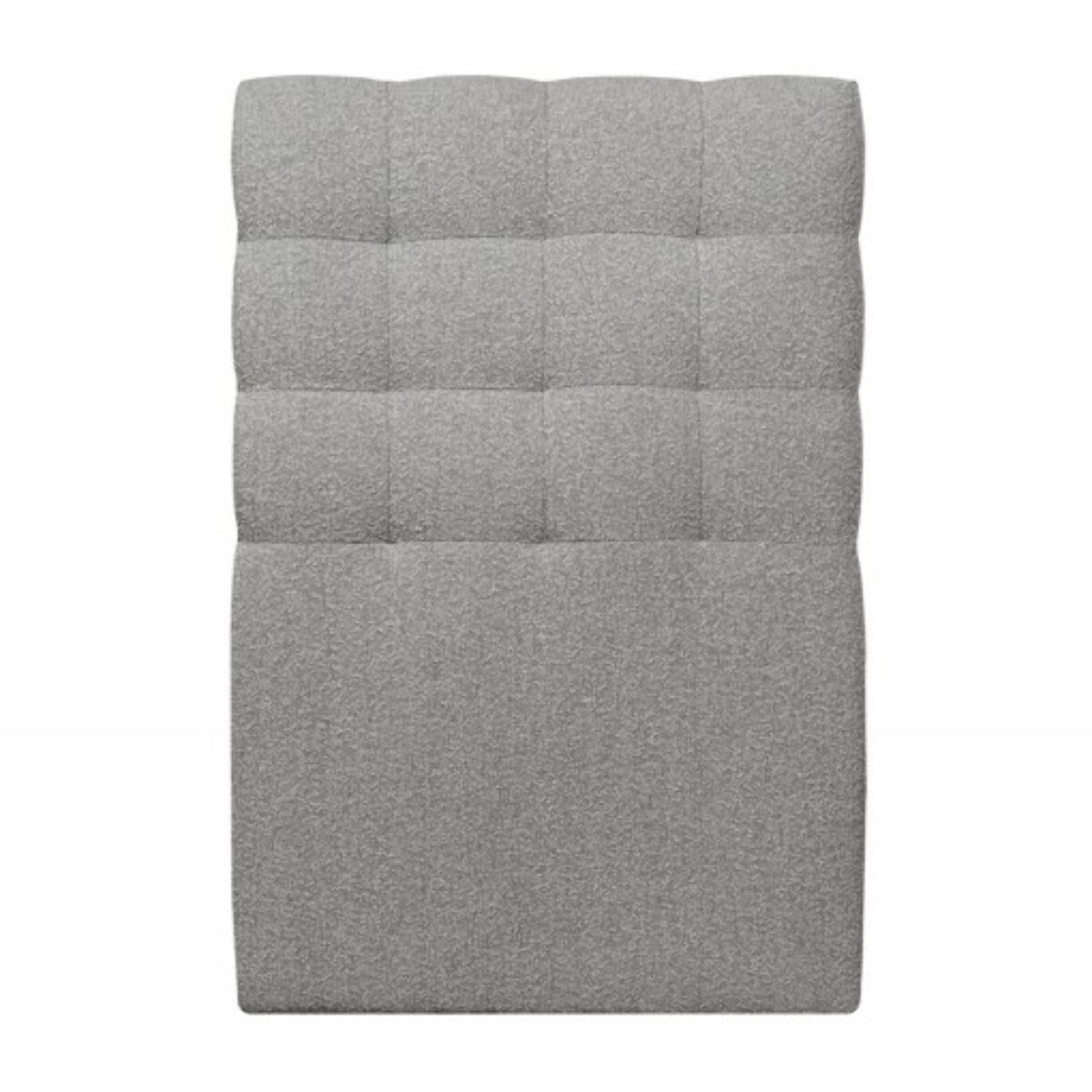 Lit avec tête de lit capitonnée bouclette et sommier tapissier Ep20