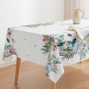 Nappe anti-taches GLACE VERT - coton mélangé
