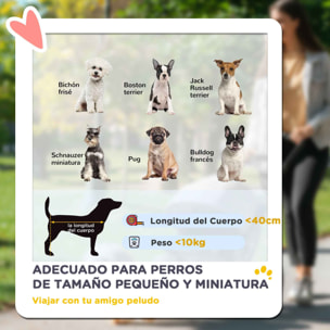 Carrito para Perros Plegable Cochecito para Perros Pequeños hasta 10 kg con Ruedas Universales Marco de Aluminio Correa de Seguridad Cojín Lavable y Ventanas 80x48,5x106 cm Gris