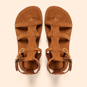 Sandalias N5687 NOBUCK CUERO/ BARE SANDALS color Cuero