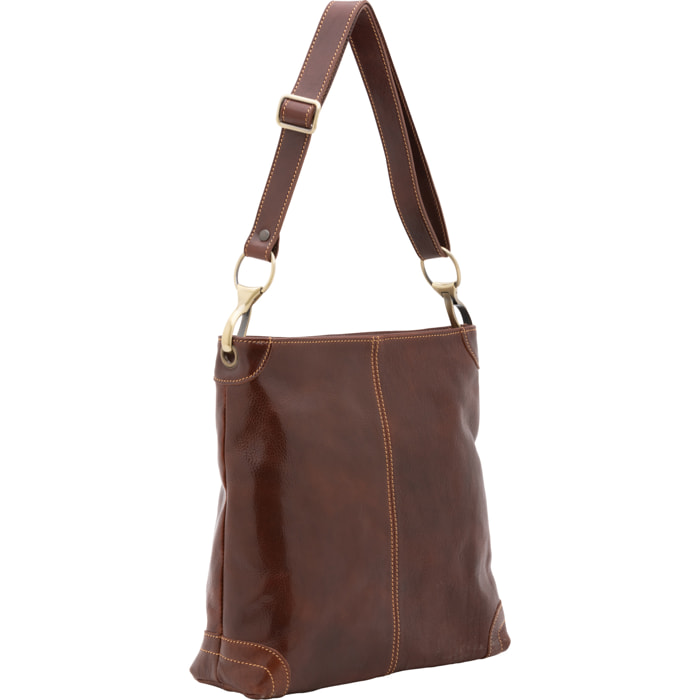 Borsa a spalla  da donna In Vera pelle Made in Italy 32x32x11 cm