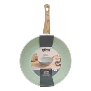 Wok 28cm en aluminium forgé