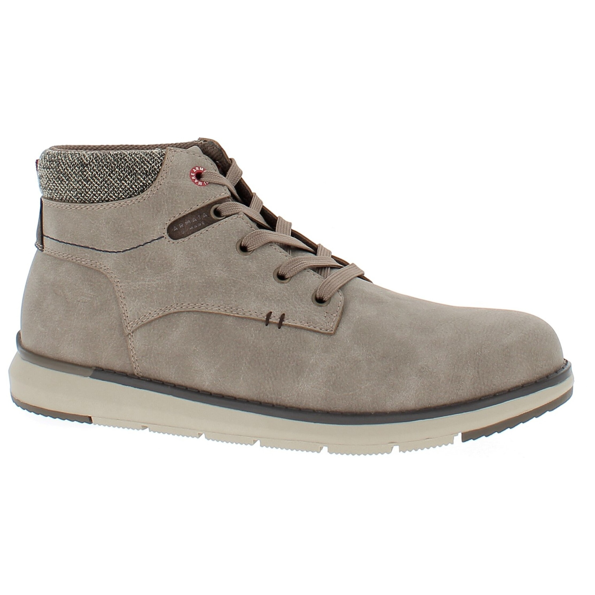 Armata di Mare Scarpe Uomo Stivaletti Casual Stringati con Soletta Rimovibile in Memory Foam AMU 2M845 Taupe
