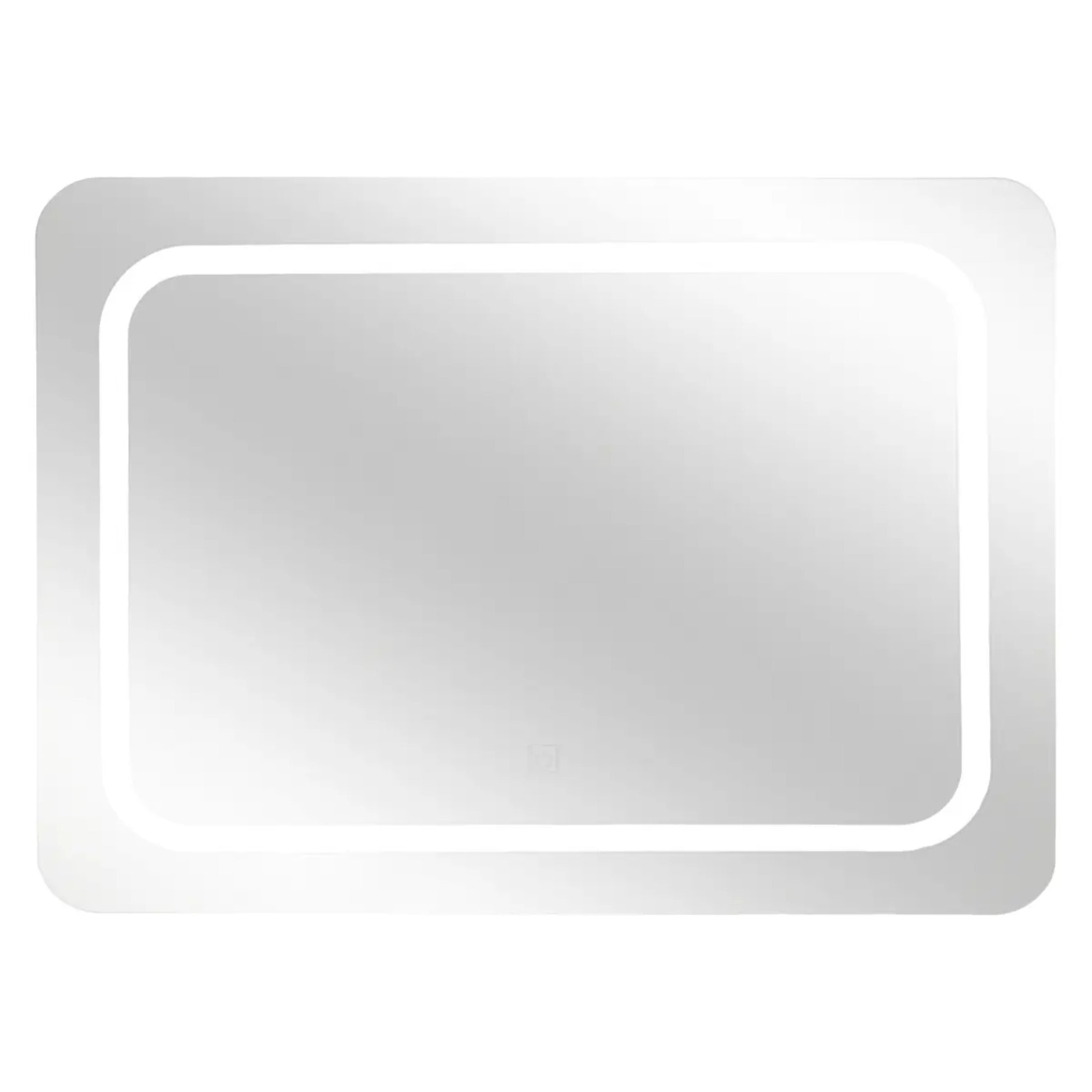 Miroir rectangulaire angle à led 65x49cm