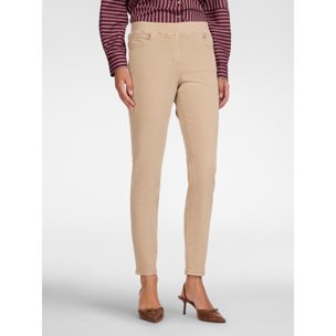 Elena Mirò - Pantaloni slim in drill misto cotone - Beige