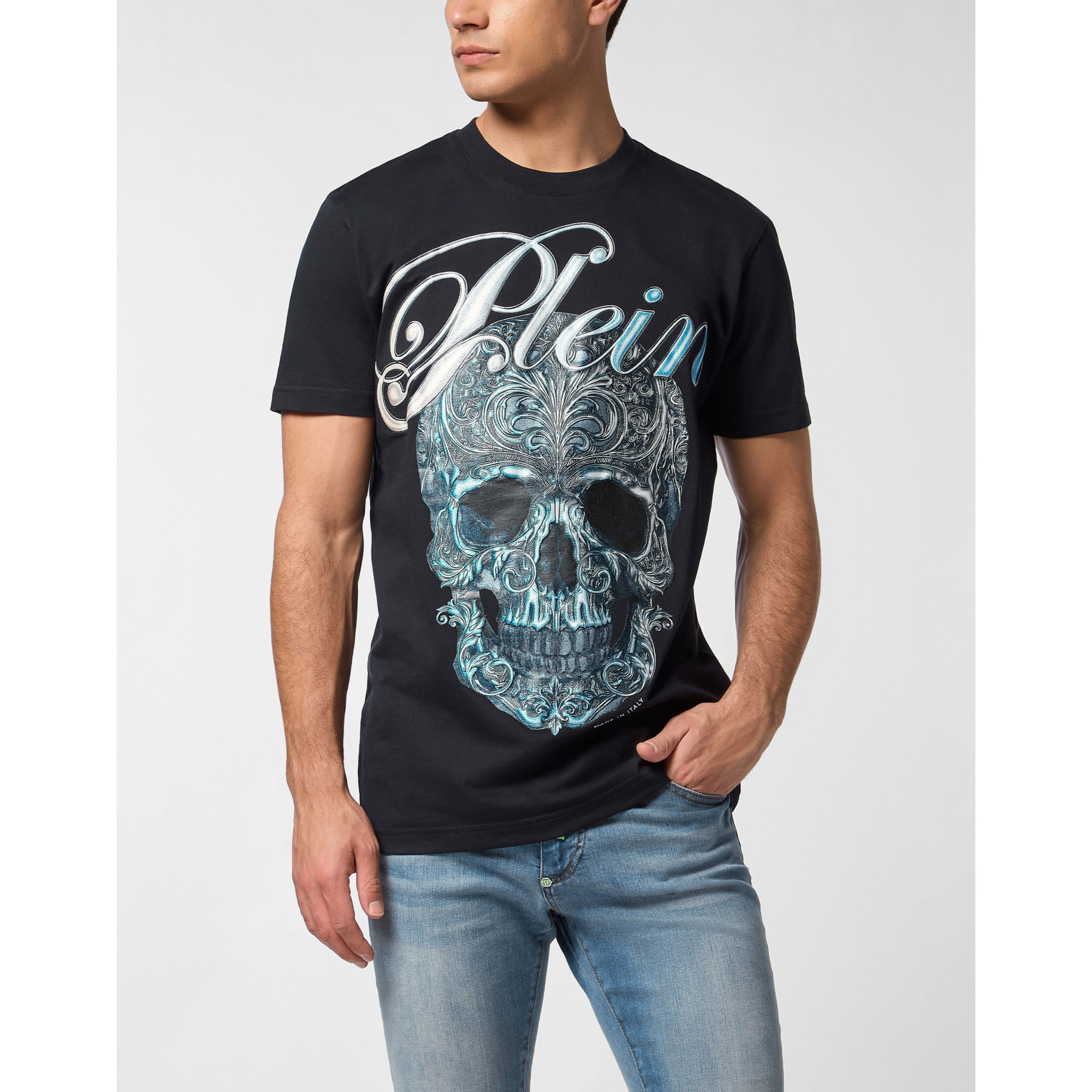 PHILIPP PLEIN Camiseta Cuello Redondo Ss SKULL