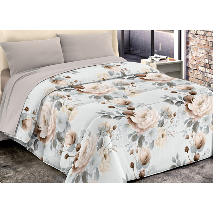 Trapunta Invernale 300gr Diadema Fantasia Floreale D13