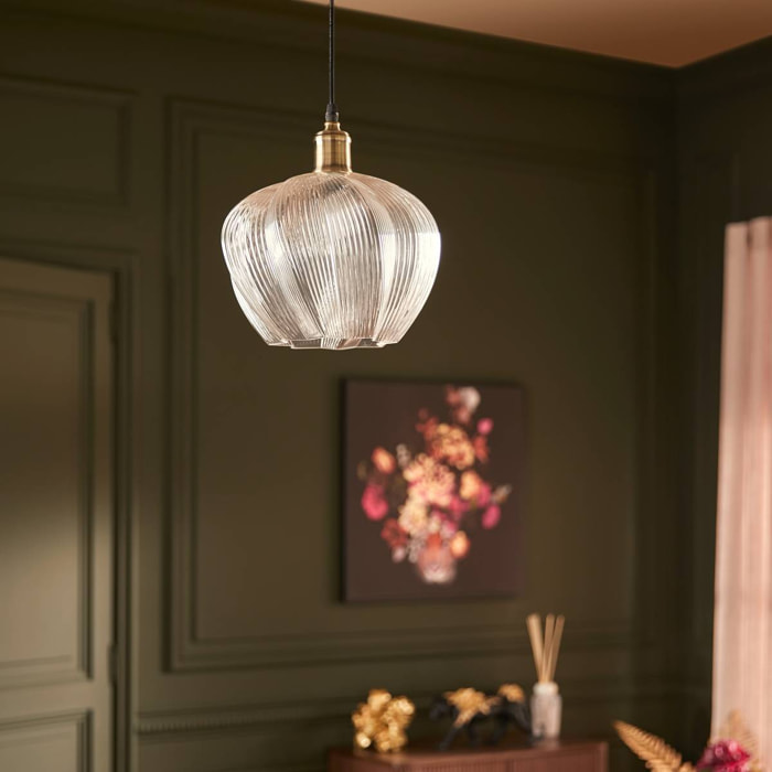 Suspension Phylas transparent H119cm