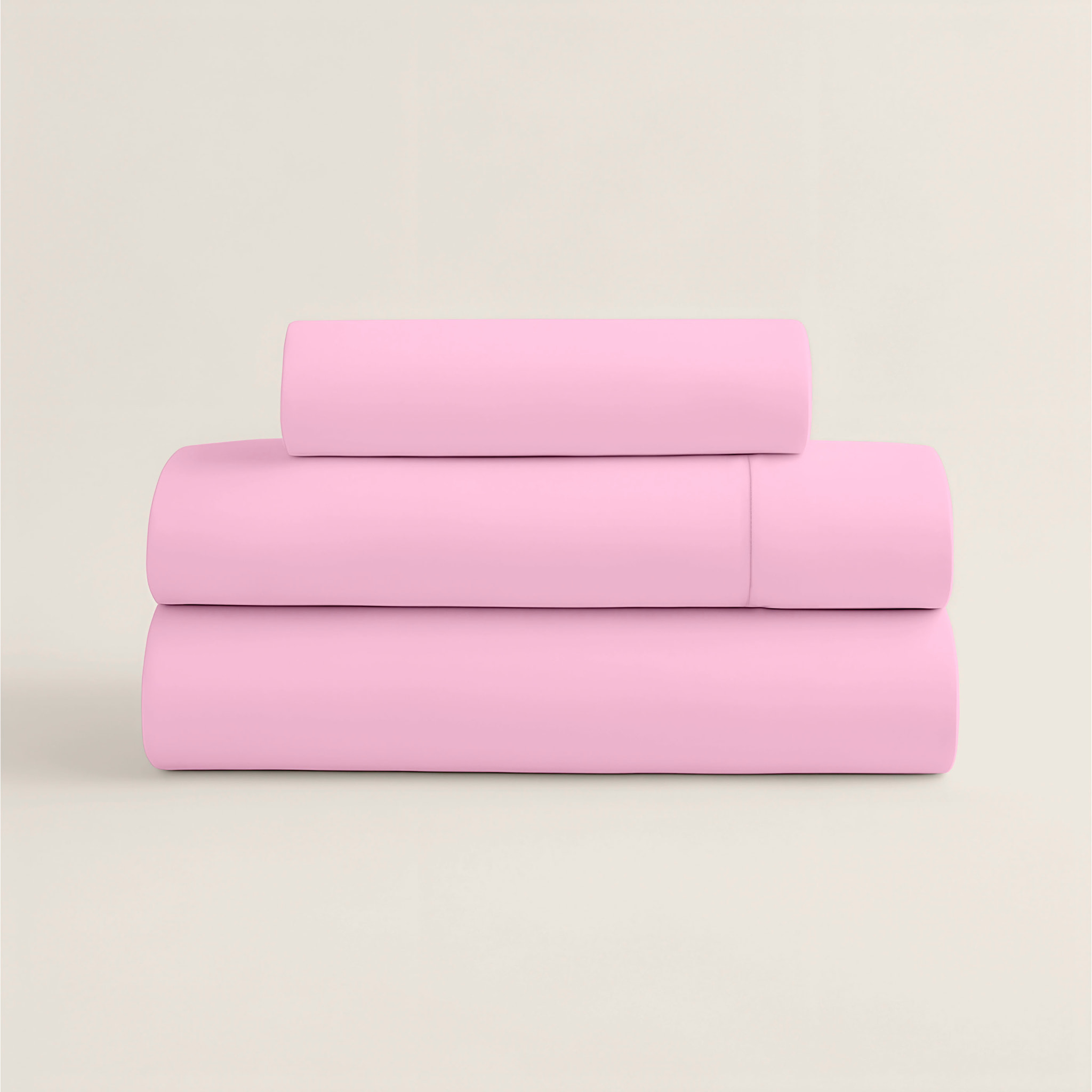 Juego de Sábanas Lisas - 100% Microfibra - Incluye 1 o 2 Fundas de Almohada + 1 Sábana Bajera - Rosa Viejo