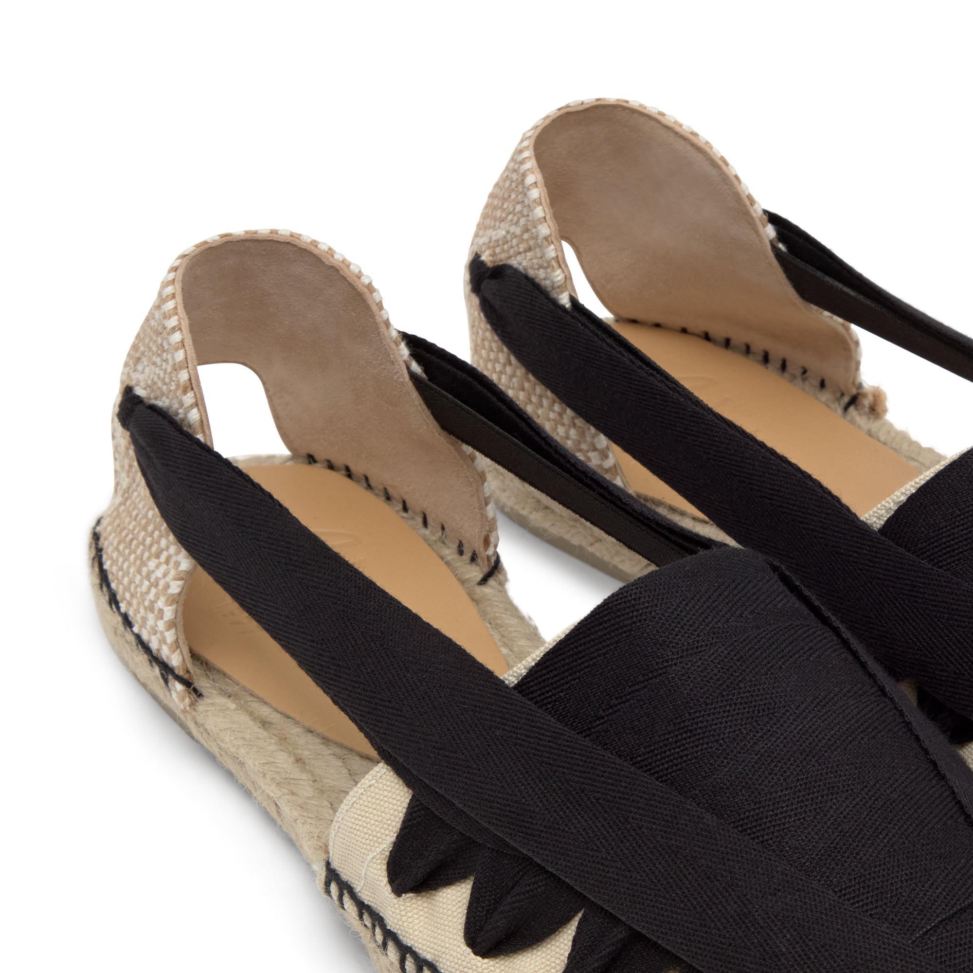 Alpargata plana embetada Norman en algodón orgánico