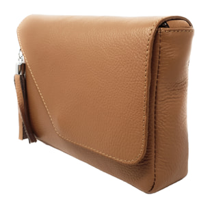 Chicca Borse Tracollina Donna in Pelle Cuoio