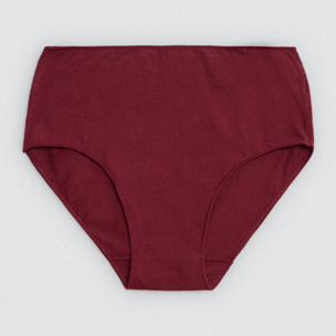 Confezione da 4 mutandine basicohe a vita alta in cotone