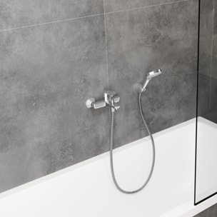 Mitigeur bain douche mural Vernis Blend chromé