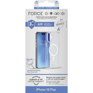 Coque FORCE CASE iPhone 16 Plus Air MagSafe renforcé