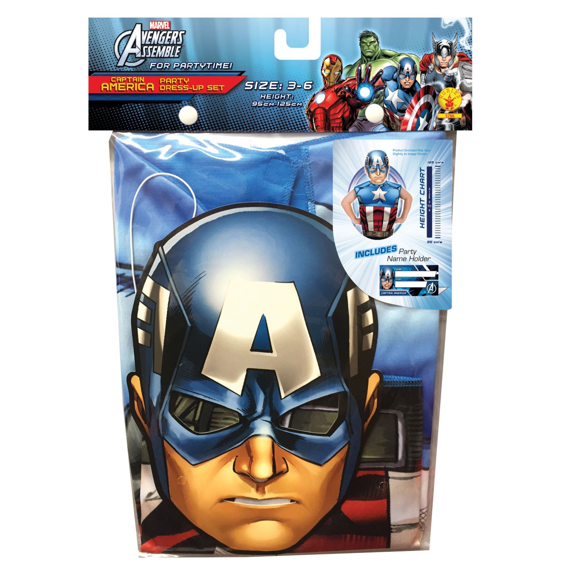 PARTY TIME CAPITAN AMERICA VENGADORES AVENGERS MARVEL INFANTIL