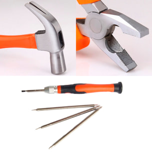 Juego de herramientas de auto reparación con maletín de transporte y 55 piezas.