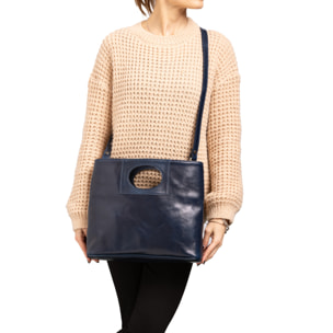 Borsa a tracolla  da donna In Vera pelle Made in Italy 28x33x10 cm