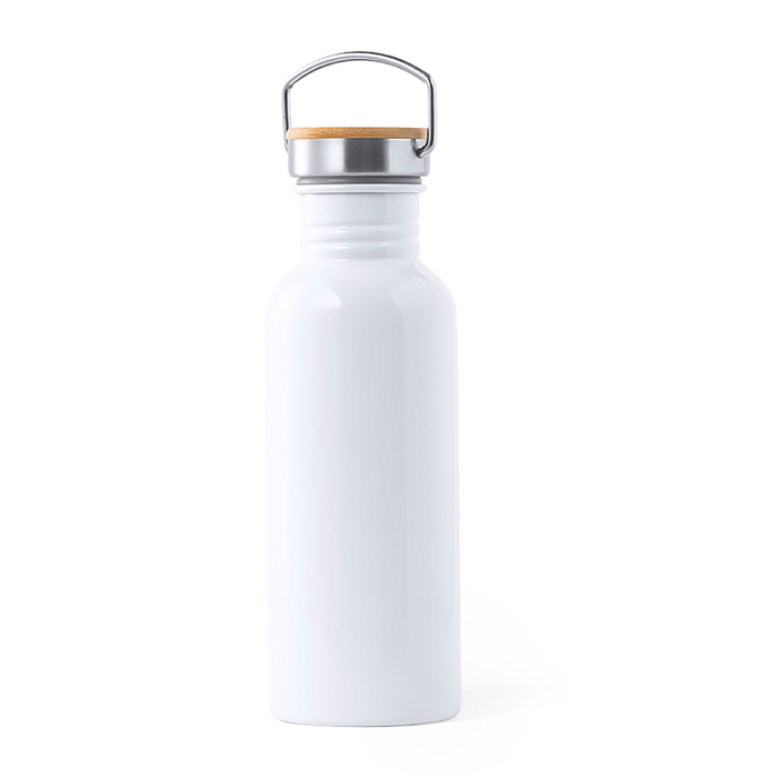 Bottiglia in alluminio da 750 ml dal design retrò con tappo a vite in acciaio inox