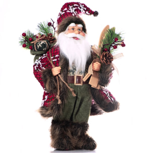 Babbo Natale "Ruxian" In Piedi - Realistico in PVC - (Altezza 60cm)