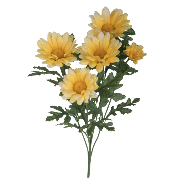 Margherita. Altezza 66 Cm - Pezzi 6 - 13X66X11cm - Colore: Giallo - Bianchi Dino - Fiori Artificiali