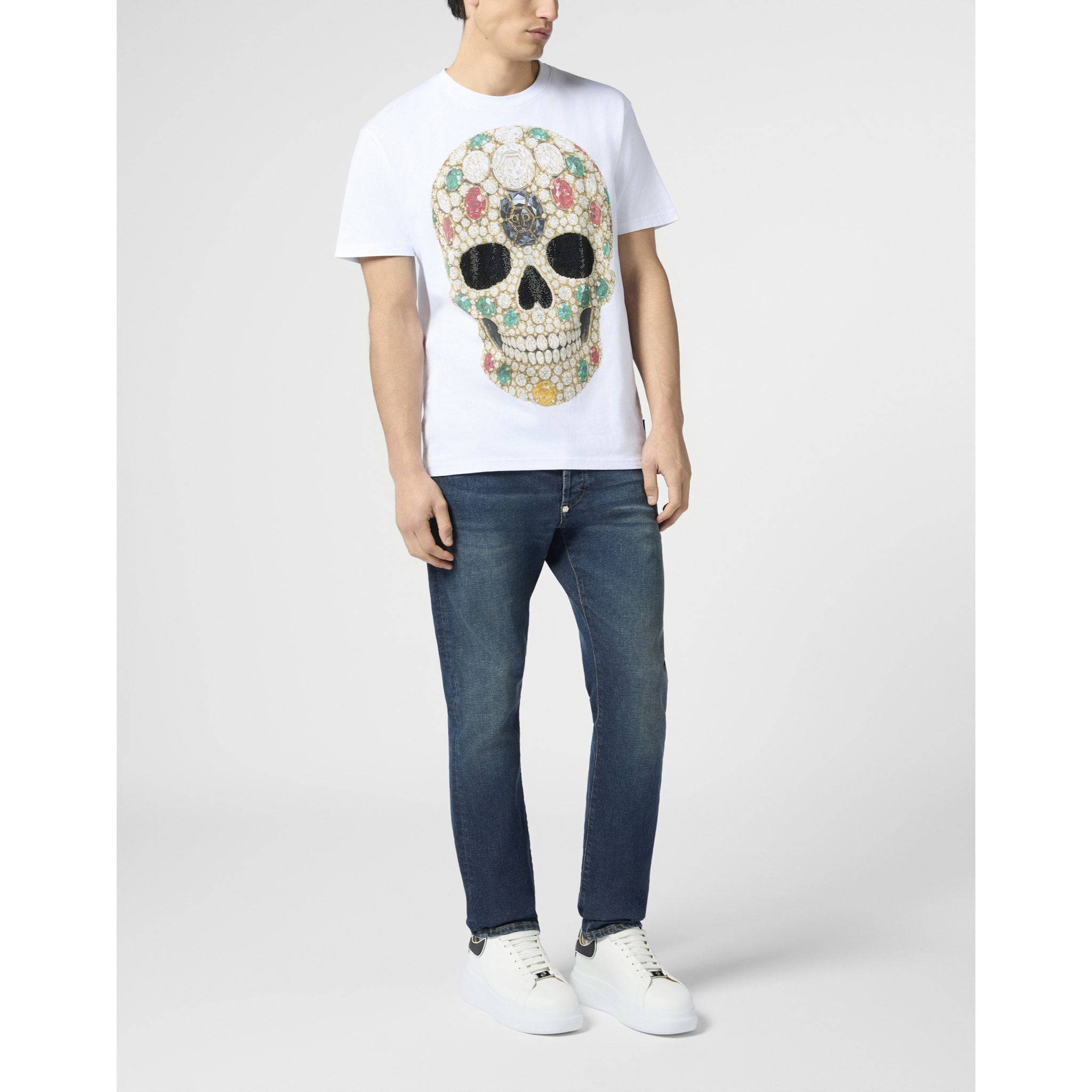 PHILIPP PLEIN Camiseta Cuello Redondo Ss SKULL