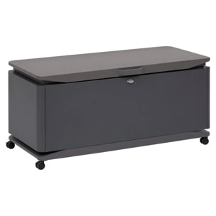Coffre de rangement 450L Alumia gris graphite en aluminium